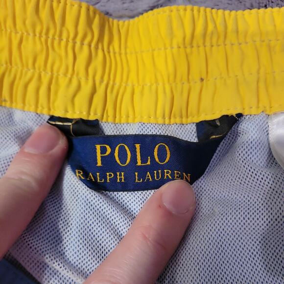 Polo Ralph Lauren Swim Trunks Shorts Mens M Blue Mesh Back Pocket preppy #106 - Picture 7 of 10